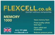 Flexcell 1000 memory foam mattress