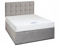 Opurest mattress on velour drawer divan